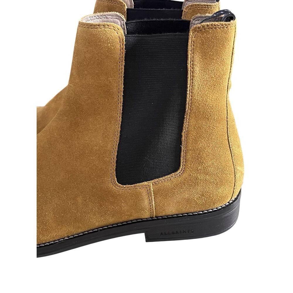 Allsaints Harley Suede Chelsea Boots Men’s Size 46 US 13 Tobacco Gold NEW Tan - Picture 8 of 13